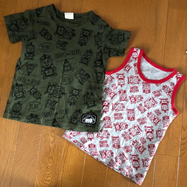 きかんしゃ　トーマスセット キッズ/ベビー/マタニティのキッズ服男の子用(90cm~)(Tシャツ/カットソー)の商品写真