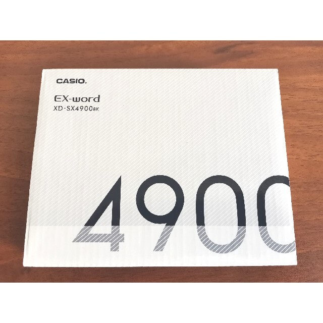 CASIO EX-word 電子辞書 XD-SX4900BK 新品未開封タッチパネル音声