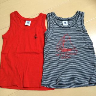 プチバトー(PETIT BATEAU)のプチバトー 94cm定番タンクトップ セット(Tシャツ/カットソー)