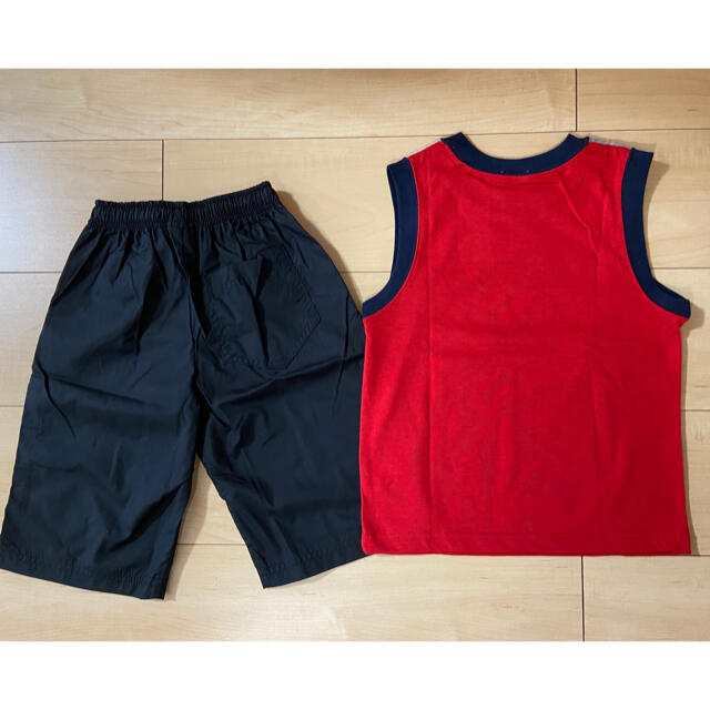 Champion(チャンピオン)のチャンピオン　タンクトップ　ハーフパンツ　赤　110 キッズ/ベビー/マタニティのキッズ服男の子用(90cm~)(Tシャツ/カットソー)の商品写真