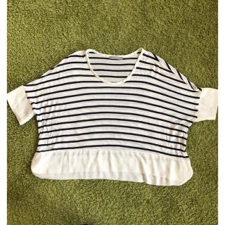 ザラ(ZARA)のZARA トップス（ボーダー・半袖）(Tシャツ(半袖/袖なし))