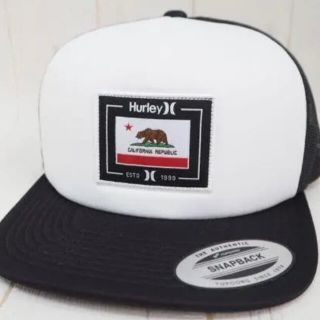 ハーレー(Hurley)のHurley ハーレー キャップ カリフォルニアベアー 白黒(キャップ)