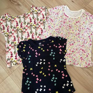 ユニクロ(UNIQLO)の《UNIQLO H&M》3枚セット　女の子　100(Tシャツ/カットソー)