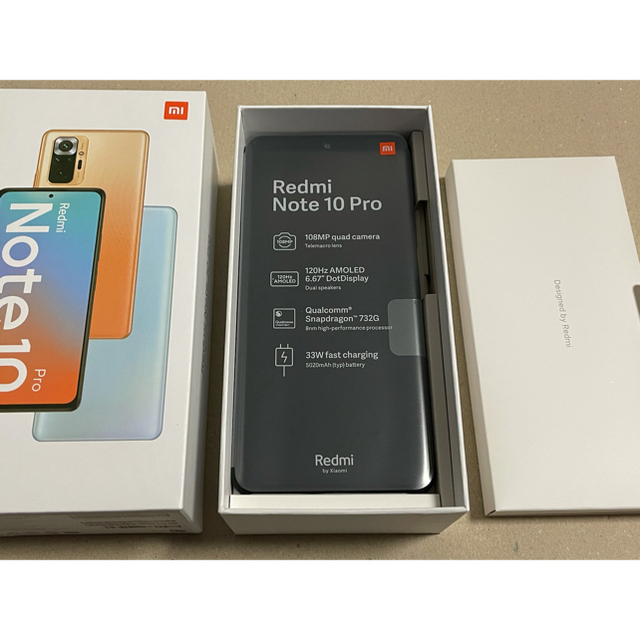 Xiaomi Redmi Note 10 Pro 128G オニキスグレー 国内