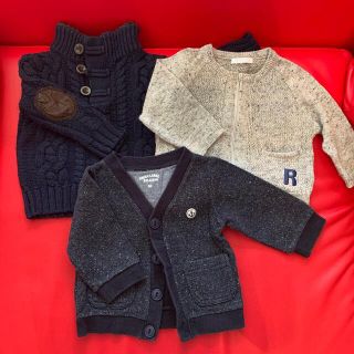 ギャップ(GAP)のGAP bebe Green label セーター　カーディガン　3点セット(ニット/セーター)