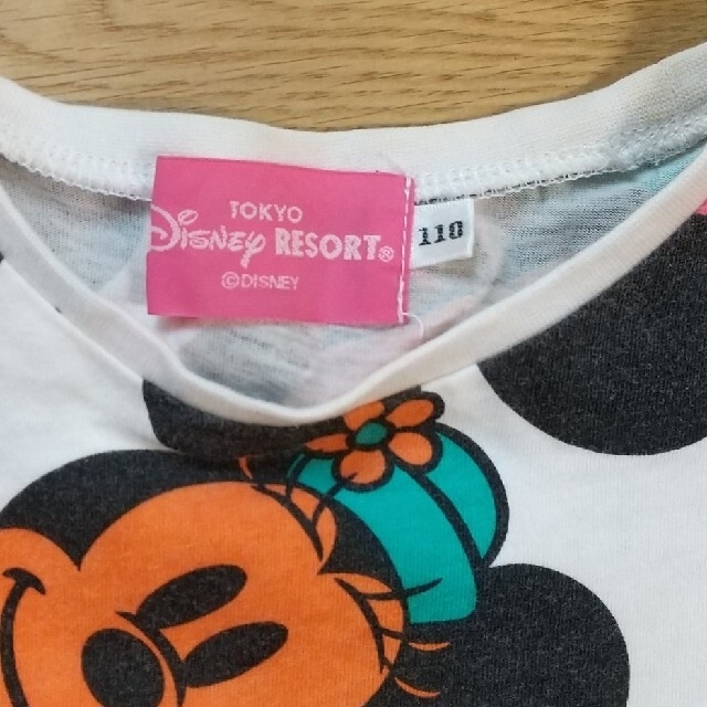 Disney(ディズニー)のディズニー ミニー Tシャツ 110 ミッキー ディズニーリゾート 公式 キッズ/ベビー/マタニティのキッズ服女の子用(90cm~)(Tシャツ/カットソー)の商品写真