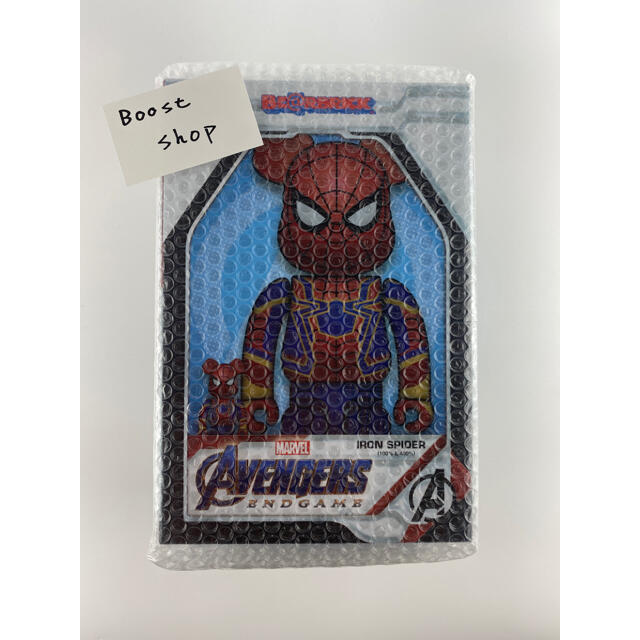 MEDICOM TOY(メディコムトイ)のBE@RBRICK IRON SPIDER 100％ & 400％ エンタメ/ホビーのフィギュア(アメコミ)の商品写真