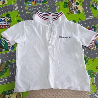 エルプラネット(ELLE PLANETE)のエルプラネット 白 ポロシャツ 95~100(Tシャツ/カットソー)