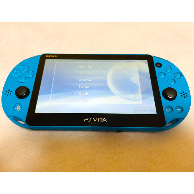 PlayStation Vita(プレイステーションヴィータ)のPSVita PCH-2000 ZA23 SONY アクアブルー 本体 エンタメ/ホビーのゲームソフト/ゲーム機本体(家庭用ゲーム機本体)の商品写真