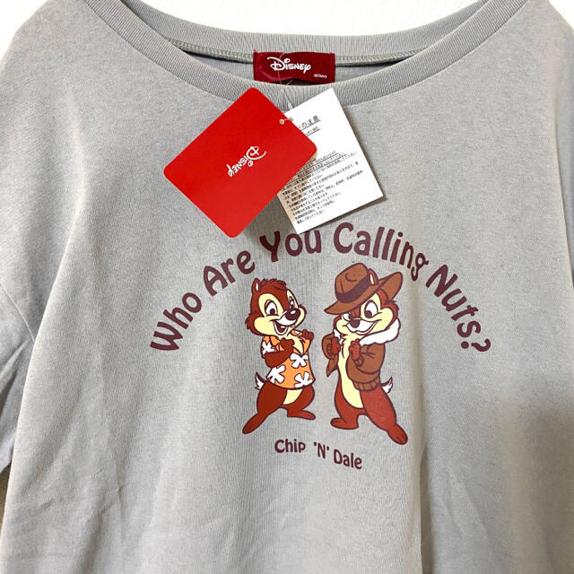 Disney(ディズニー)の【新品】Disney ディズニー　チップとデール　Tシャツ　レディース　XL レディースのトップス(Tシャツ(半袖/袖なし))の商品写真