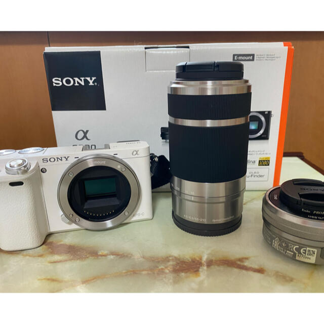 SONY(ソニー)のSONY α6000 ダブルズームレンズキット スマホ/家電/カメラのカメラ(ミラーレス一眼)の商品写真