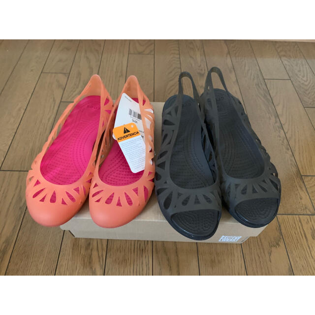 crocs(クロックス)のクロックス　レディース　サンダルセット　W6 ウェッジソール レディースの靴/シューズ(サンダル)の商品写真