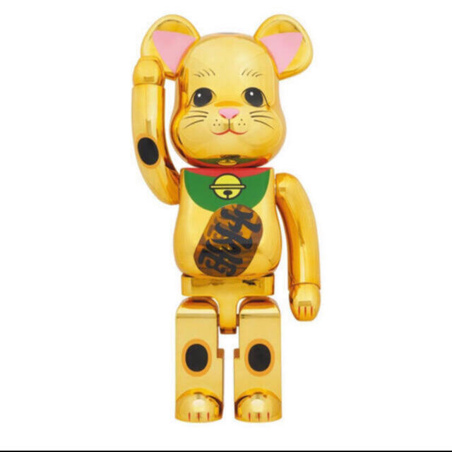 MEDICOM TOY(メディコムトイ)のBE@RBRICK 招き猫 金メッキ 発光 1000％ 即日発送 エンタメ/ホビーのフィギュア(その他)の商品写真