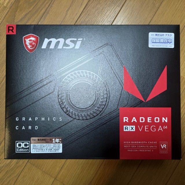 PC/タブレットgpu radeon vega64 ｏｃ版 8gb