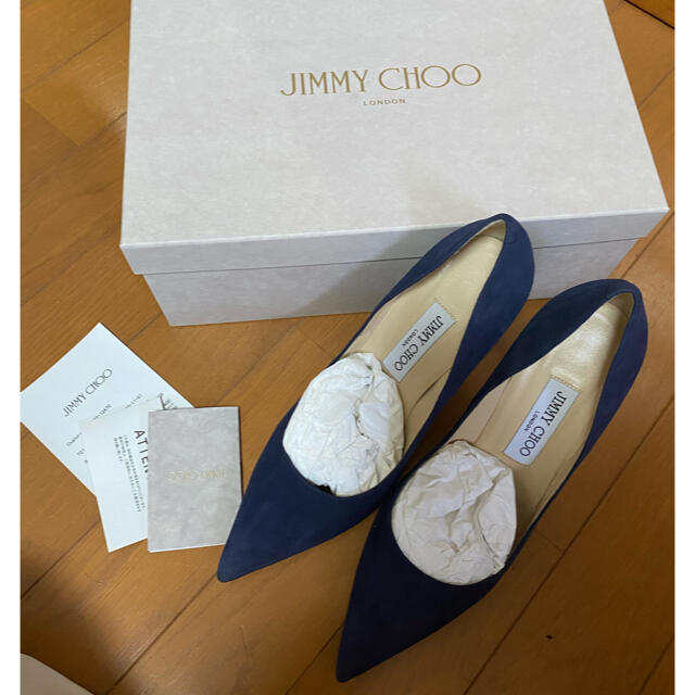 JIMMY CHOO(ジミーチュウ)のJimmy Choo ネイビー　37.5 レディースの靴/シューズ(ハイヒール/パンプス)の商品写真