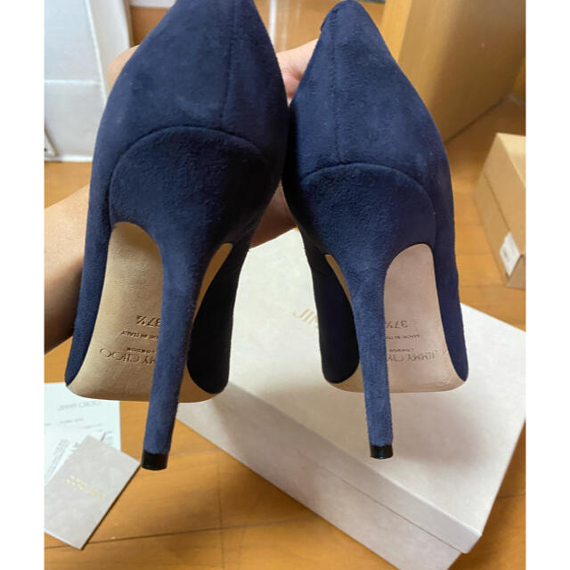 JIMMY CHOO(ジミーチュウ)のJimmy Choo ネイビー　37.5 レディースの靴/シューズ(ハイヒール/パンプス)の商品写真