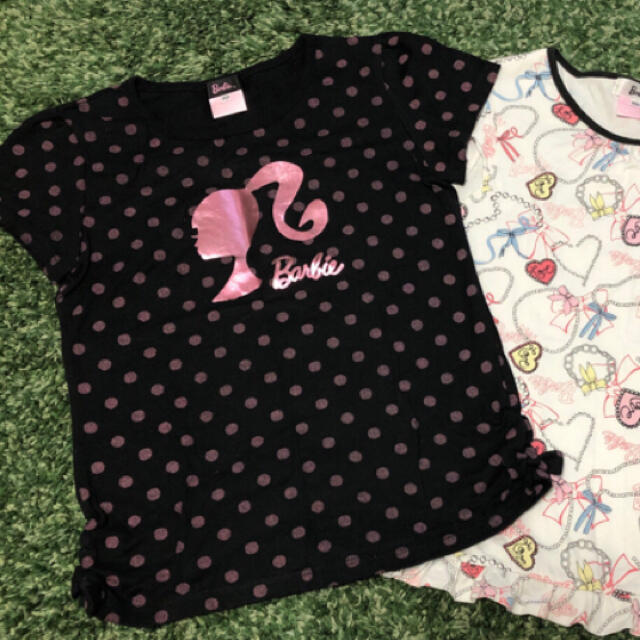 バービー  130 140  半袖Ｔシャツ　３枚 キッズ/ベビー/マタニティのキッズ服女の子用(90cm~)(Tシャツ/カットソー)の商品写真