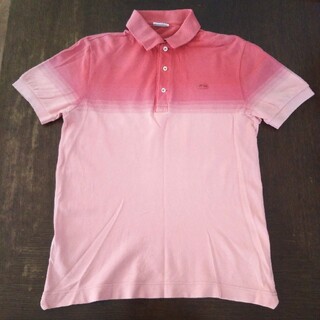 ラコステ(LACOSTE)のラコステ ポロシャツ メンズ ピンク サイズ2 半袖(ポロシャツ)