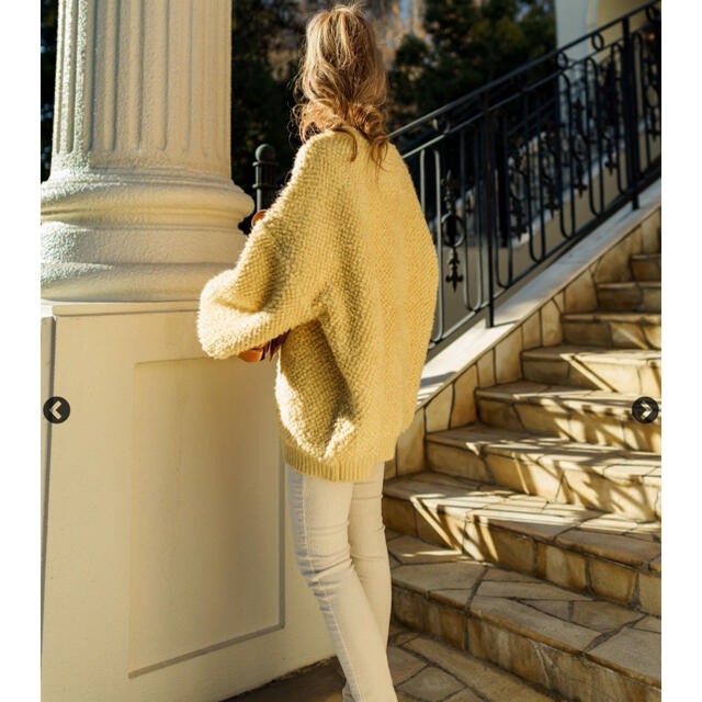 room306 CONTEMPORARY(ルームサンマルロクコンテンポラリー)のglamlips Volume Sleeve Boucle Knit レディースのトップス(ニット/セーター)の商品写真