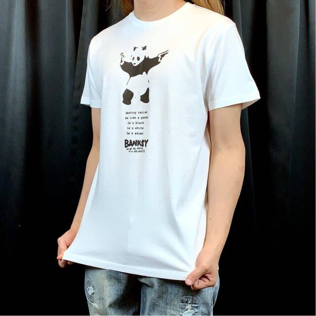 バンクシー】新品 BANKSY パンダ 2丁拳銃 グラフィティ Tシャツ の通販 ...