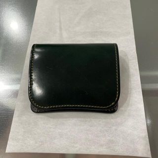 ワイルドスワンズ　WILDSWANS パーム　シェルコードバン　グリーン　美品(コインケース/小銭入れ)