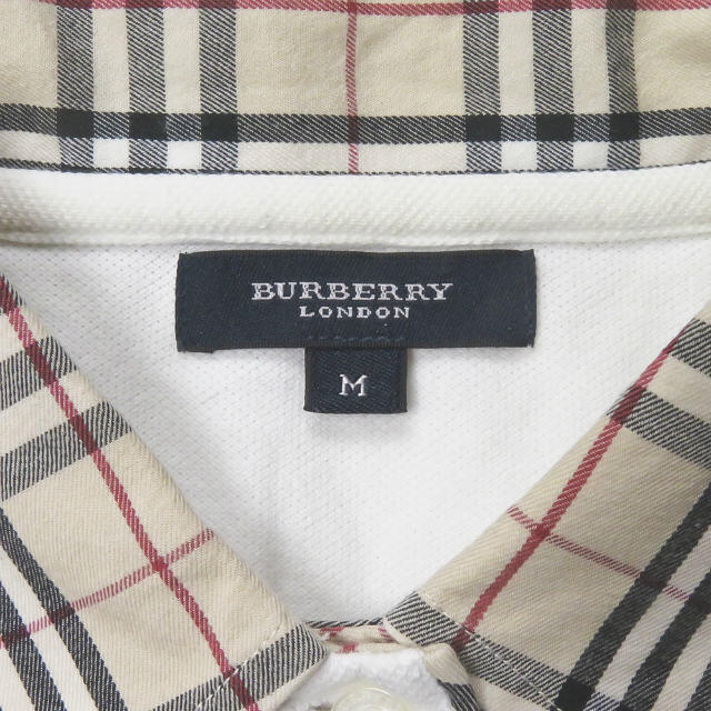 BURBERRY(バーバリー)のBURBERRY バーバリー ノバチェック 鹿の子ポロシャツ M レディース レディースのトップス(ポロシャツ)の商品写真