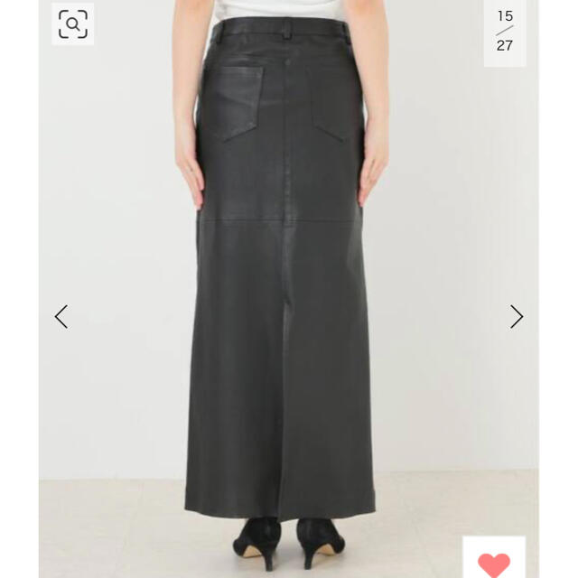 L'Appartement DEUXIEME CLASSE(アパルトモンドゥーズィエムクラス)のアパルトモン  【RAW+/ロゥタス】Leather Maxi Skirt レディースのスカート(ロングスカート)の商品写真