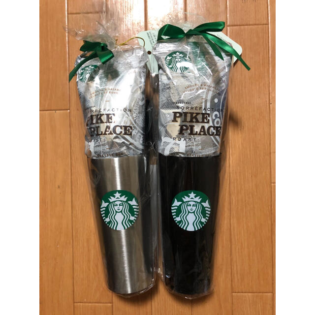 Starbucks Coffee(スターバックスコーヒー)の☆スターバックス ステンレスマグ&コーヒー☆一部訳あり インテリア/住まい/日用品のキッチン/食器(タンブラー)の商品写真