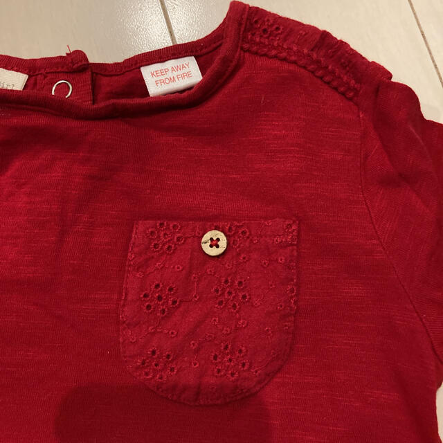 ZARA(ザラ)のZARA ザラ　ロンT  長袖　Tシャツ　女の子　刺繍 キッズ/ベビー/マタニティのキッズ服女の子用(90cm~)(Tシャツ/カットソー)の商品写真