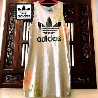 adidas Originals♡ボンデッドレースタンクドレス♡トレフォイルロゴ