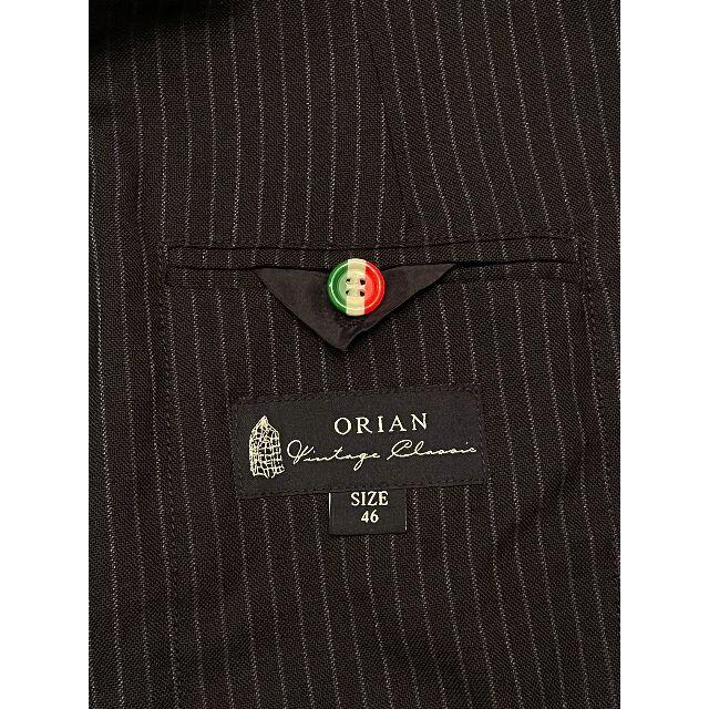 ORIAN(オリアン)のORIAN オリアン ネイビーストライプ ジャケット シャツジャケット 446 メンズのジャケット/アウター(テーラードジャケット)の商品写真