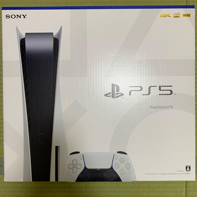 PlayStation(プレイステーション)のプレイステーション5 PS5 ディスクドライブ搭載 本体 新品 未使用 未開封  エンタメ/ホビーのゲームソフト/ゲーム機本体(家庭用ゲーム機本体)の商品写真