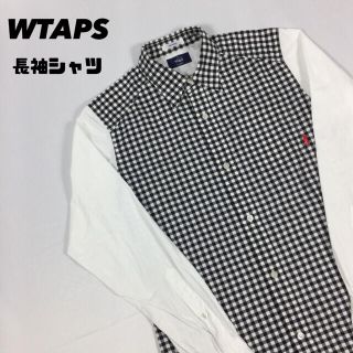 ダブルタップス(W)taps)の古着 WTAPS ダブルタップス シャツ 長袖 タブ タグ ロゴ チェック(シャツ)