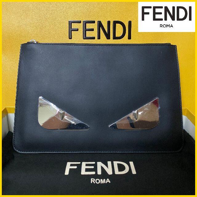 大人気【新品】FENDI(フェンディ)バッグバズ クラッチバッグ ブラック正規品