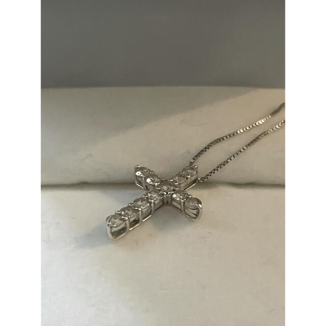 値下げ⭐︎ダイヤクロスペンダント0.5ct-