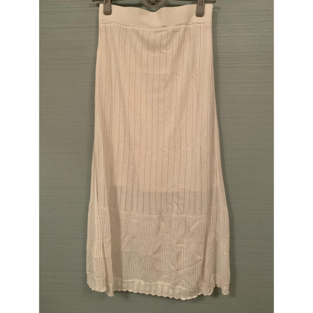 GU(ジーユー)の透かし編みニットスカート レディースのスカート(ロングスカート)の商品写真