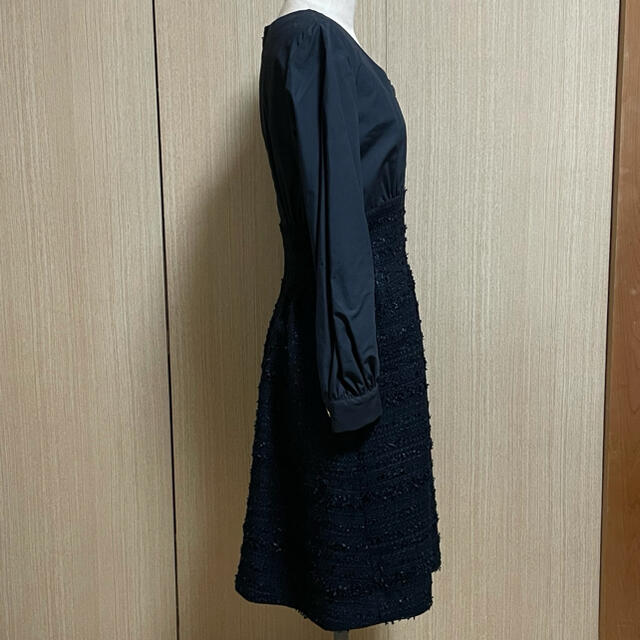 【超レア】シャネル生地 ツイード ジャケット ワンピース スーツ レディースのフォーマル/ドレス(スーツ)の商品写真