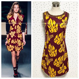 PRADA - 本物 新品 タグ付 プラダ リーフ柄 ノースリーブ PRADA - 本物 新品 タグ付 プラダ リーフ柄 ノースリーブ