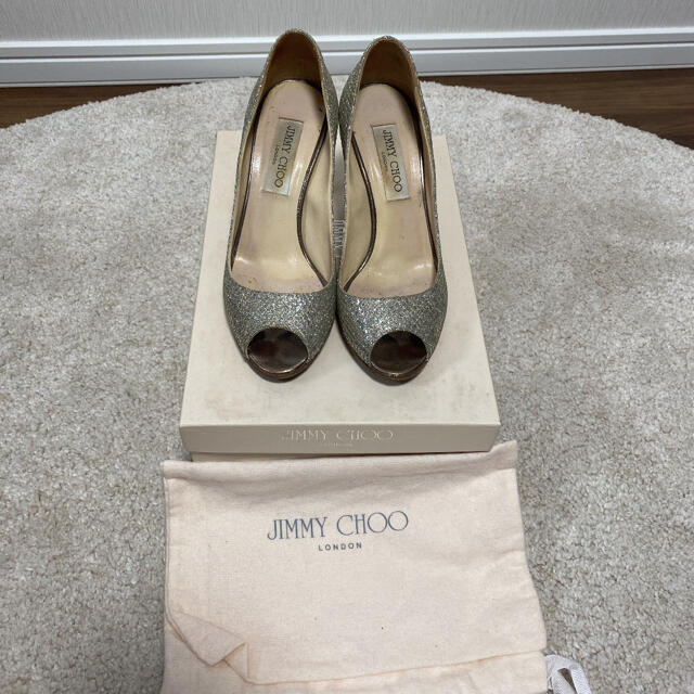 JIMMY CHOO(ジミーチュウ)のJIMMY CHOO オープントゥ　パンプス レディースの靴/シューズ(ハイヒール/パンプス)の商品写真