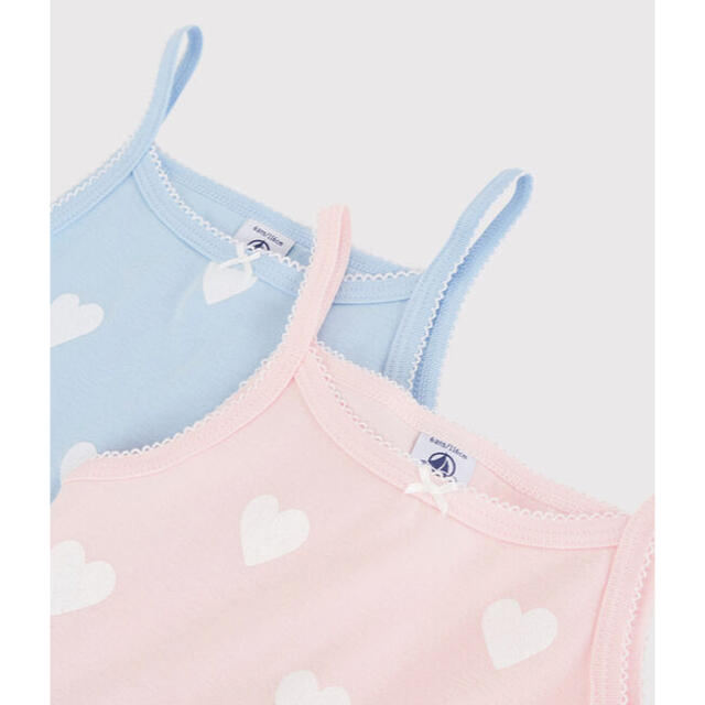 PETIT BATEAU(プチバトー)の＊ご専用＊ 新品未使用  プチバトー  キャミソール  2枚組  6ans キッズ/ベビー/マタニティのキッズ服女の子用(90cm~)(下着)の商品写真