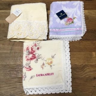 ローラアシュレイ(LAURA ASHLEY)のタオルハンカチ3枚 ローラアシュレイ 他(ハンカチ)