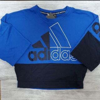 アディダス(adidas)のａｄｉｄａｓ　カラーブロック 半袖クルーネックスウェット BLU スポーツ(Tシャツ(半袖/袖なし))