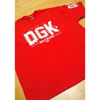 ディージーケー(DGK)のＬＡ直輸入！ＤＧＫ 赤 REDサイズ2XLXXL skate border(Tシャツ/カットソー(半袖/袖なし))