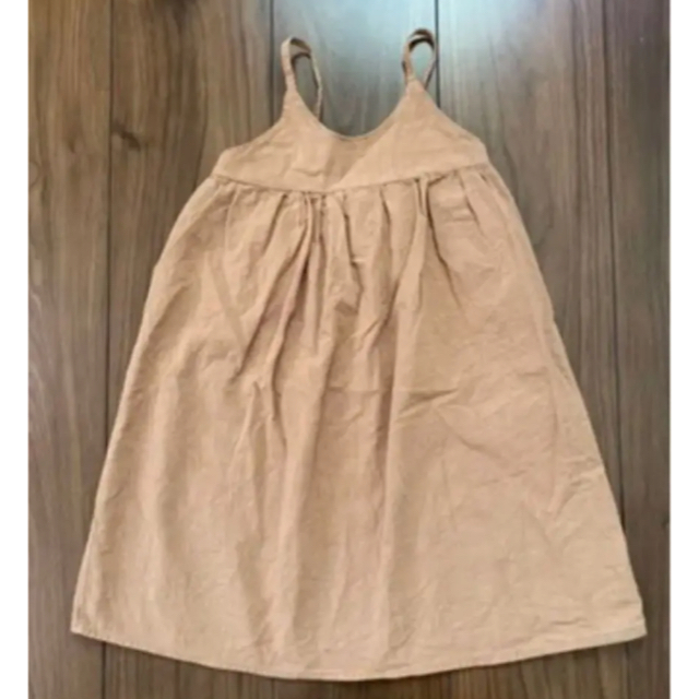 MUJI (無印良品)(ムジルシリョウヒン)の韓国子供服キャミワンピース90 キッズ/ベビー/マタニティのキッズ服女の子用(90cm~)(ワンピース)の商品写真