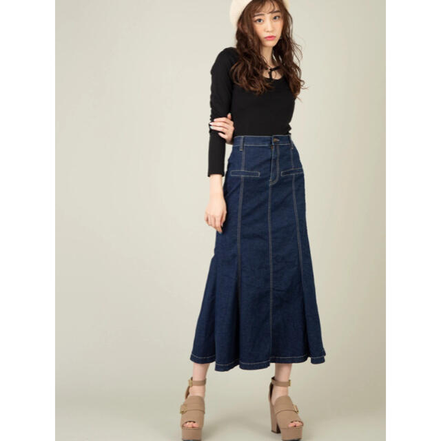CECIL McBEE(セシルマクビー)のセシルマクビー❁マーメイドデニムスカート レディースのスカート(ロングスカート)の商品写真