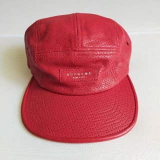 帽子Supreme キャンプキャップ  ジェットキャップ レザー  unused