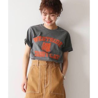 スピックアンドスパン(Spick & Span)のスピック& スパン MIXTA Tシャツ TABBY CAT 黒/ spick(Tシャツ(半袖/袖なし))