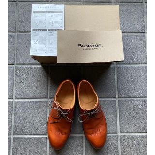 パドローネ(PADRONE)のセール　正規品　PADRONE パドローネ　ダービープレーントゥシューズ　革靴(ドレス/ビジネス)