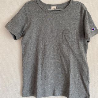 チャンピオン(Champion)のChampion ポケットTシャツ　グレー　M(Tシャツ(半袖/袖なし))