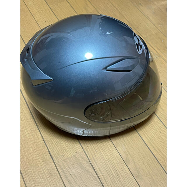 OGK(オージーケー)のOGK kabuto フルフェイスヘルメット グレー Mサイズ 自動車/バイクのバイク(ヘルメット/シールド)の商品写真